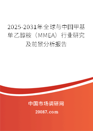 2025-2031年全球与中国甲基单乙醇胺（MMEA）行业研究及前景分析报告