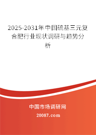 2025-2031年中国硫基三元复合肥行业现状调研与趋势分析
