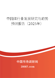 中国煤行业发展研究与趋势预测报告(2025年) 中国煤行业发展研究与趋势预测报告(2025年)