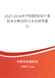 2025-2031年中国锡酸钠行业发展全面调研与未来趋势报告 2025-2031年中国锡酸钠行业发展全面调研与未来趋势报告