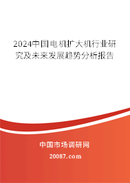 2024中国电机扩大机行业研究及未来发展趋势分析报告