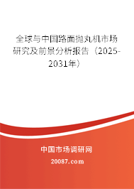 全球与中国路面抛丸机市场研究及前景分析报告（2025-2031年）