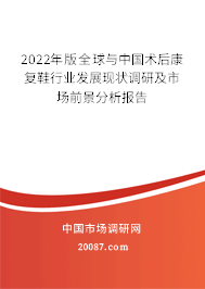 2022年版全球与中国术后康复鞋行业发展现状调研及市场前景分析报告