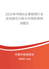 2023���й�it��ά������ҵ��״�о��������г�ǰ��Ԥ�ⱨ��