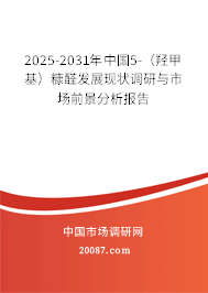 2025-2031年中国5-(羟甲基)糠醛发展现状调研与市场前景分析报告 2025-2031年中国5-(羟甲基)糠醛发展现状调研与市场前景分析报告