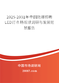 2025-2031年中国防爆照明LED灯市场现状调研与发展前景报告 2025-2031年中国防爆照明LED灯市场现状调研与发展前景报告