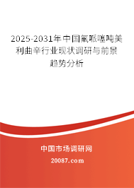 2025-2031年中国氟哌噻吨美利曲辛行业现状调研与前景趋势分析