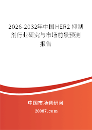 2026-2032年中国HER2 抑制剂行业研究与市场前景预测报告