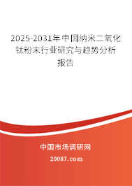 2025-2031年中国纳米二氧化钛粉末行业研究与趋势分析报告