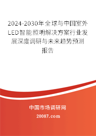 2024-2030年全球与中国室外LED智能照明解决方案行业发展深度调研与未来趋势预测报告