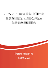 2025-2031年全球与中国数字金属探测器行业研究分析及前景趋势预测报告