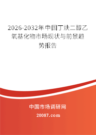 2026-2032年中国丁炔二醇乙氧基化物市场现状与前景趋势报告
