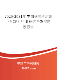 2025-2031年中国多芯片封装(MCP)行业研究与发展前景报告 2025-2031年中国多芯片封装(MCP)行业研究与发展前景报告