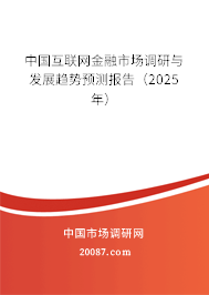 中国互联网金融市场调研与发展趋势预测报告（2025年）