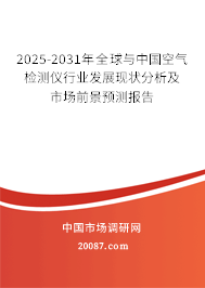 2025-2031年全球与中国空气检测仪行业发展现状分析及市场前景预测报告