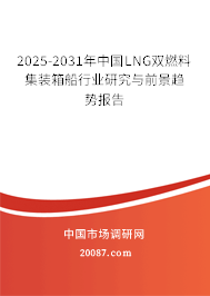 2025-2031年中国LNG双燃料集装箱船行业研究与前景趋势报告