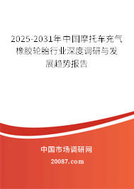 2025-2031年中国摩托车充气橡胶轮胎行业深度调研与发展趋势报告