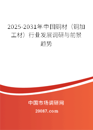 2025-2031年中国铜材(铜加工材)行业发展调研与前景趋势 2025-2031年中国铜材(铜加工材)行业发展调研与前景趋势