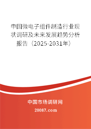 中国微电子组件制造行业现状调研及未来发展趋势分析报告(2025-2031年) 中国微电子组件制造行业现状调研及未来发展趋势分析报告(2025-2031年)
