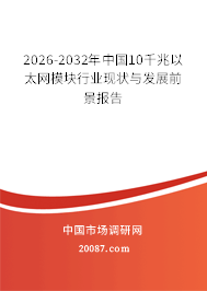 2026-2032年中国10千兆以太网模块行业现状与发展前景报告