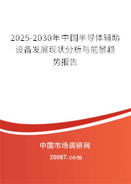 2025-2030年中国半导体辅助设备发展现状分析与前景趋势报告