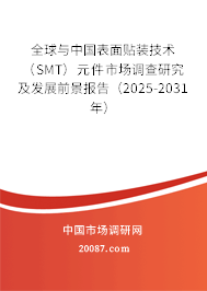 全球与中国表面贴装技术（SMT）元件市场调查研究及发展前景报告（2025-2031年）