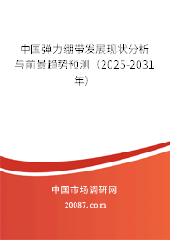 中国弹力绷带发展现状分析与前景趋势预测（2025-2031年）