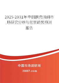 2025-2031年中国换向滑阀市场研究分析与前景趋势预测报告