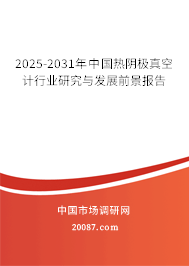2025-2031年中国热阴极真空计行业研究与发展前景报告