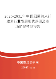 2025-2031年中国细菌纳米纤维素行业发展现状调研及市场前景预测报告
