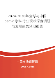 2024-2030年全球与中国pacvd涂料行业现状深度调研与发展趋势预测报告