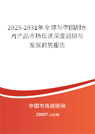 2025-2031年全球与中国刮水片产品市场现状深度调研与发展趋势报告