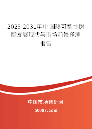 2025-2031年中国热可塑性树脂发展现状与市场前景预测报告