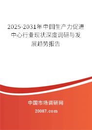 2025-2031年中国生产力促进中心行业现状深度调研与发展趋势报告