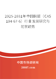2025-2031年中国桃醛（CAS 104-67-6）行业发展研究与前景趋势