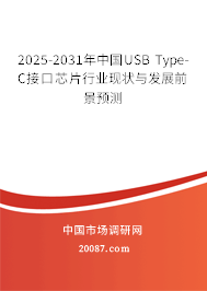 2025-2031年中国USB Type-C接口芯片行业现状与发展前景预测