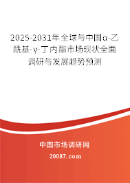 2025-2031年全球与中国α-乙酰基-γ-丁内酯市场现状全面调研与发展趋势预测