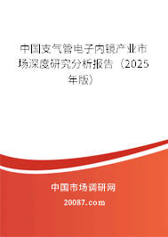 中国支气管电子内镜产业市场深度研究分析报告(2025年版) 中国支气管电子内镜产业市场深度研究分析报告(2025年版)