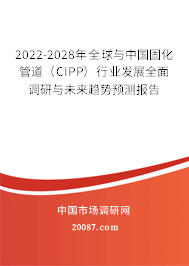 2022-2028年全球与中国固化管道（CIPP）行业发展全面调研与未来趋势预测报告