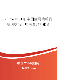 2025-2031年中国金属喷嘴发展现状与市场前景分析报告