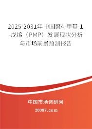 2025-2031年中国聚4-甲基-1-戊烯(PMP)发展现状分析与市场前景预测报告 2025-2031年中国聚4-甲基-1-戊烯(PMP)发展现状分析与市场前景预测报告
