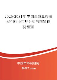 2025-2031年中国聚酰亚胺胶粘剂行业市场分析与前景趋势预测