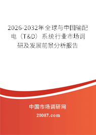 2026-2032年全球与中国输配电(T&D)系统行业市场调研及发展前景分析报告 2026-2032年全球与中国输配电(T&D)系统行业市场调研及发展前景分析报告