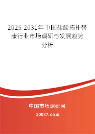 2024-2030年中国盐酸拓扑替康行业市场调研与发展趋势分析