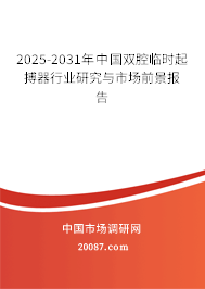 2025-2031年中国双腔临时起搏器行业研究与市场前景报告