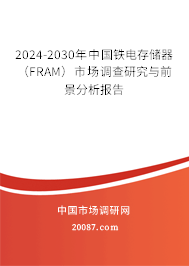 2024-2030年中国铁电存储器（FRAM）市场调查研究与前景分析报告