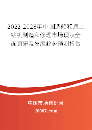 2022-2028年中国造船和海上钻机制造和修理市场现状全面调研及发展趋势预测报告