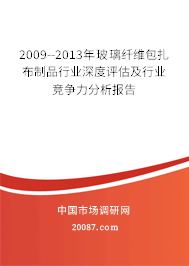 2009--2013年玻璃纤维包扎布制品行业深度评估及行业竞争力分析报告 2009--2013年玻璃纤维包扎布制品行业深度评估及行业竞争力分析报告