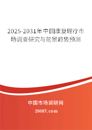 2025-2031年中国康复理疗市场调查研究与前景趋势预测