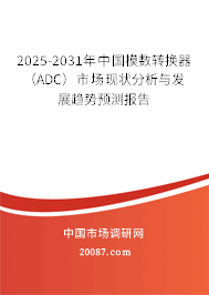 2025-2031年中国模数转换器（ADC）市场现状分析与发展趋势预测报告